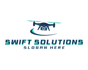 Camera Drone Surveillance logo design