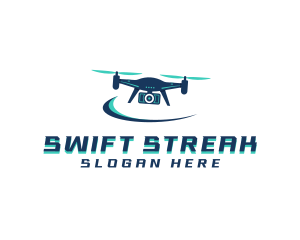 Camera Drone Surveillance logo design
