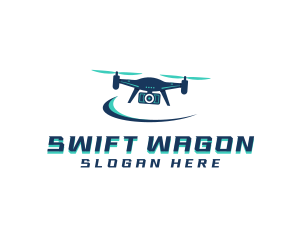 Camera Drone Surveillance logo design