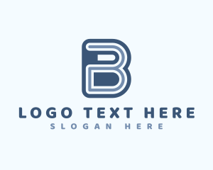 Curved - Business Startup Letter B logo design