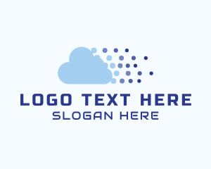 Cloud Computing - Cloud Data Technology logo design