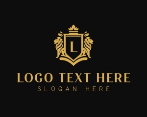 Elegant - Regal Lion Heraldry logo design