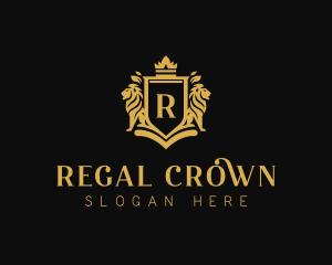 Regal Lion Heraldry logo design