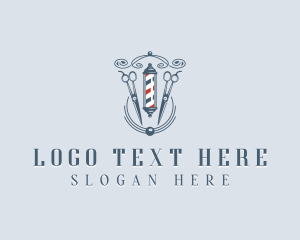 Shears Barbershop Grooming Logo