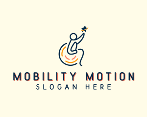 Wheelchair - Wheelchair Disability Clinic logo design