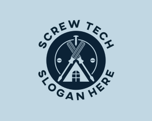 Screwdriver Repair Tool logo design