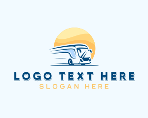 Logistic - Travel Bus Vehicle logo design