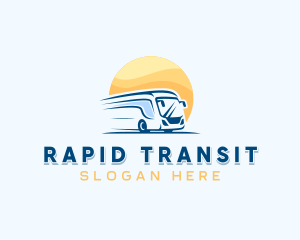 Travel Bus Vehicle logo design
