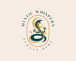 Occult - Flower Snake Moon logo design