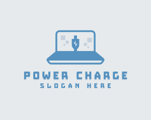 Charging - Computer Laptop Charging logo design