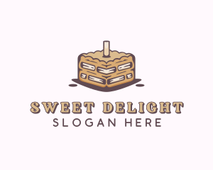 Caramel Sweet Cake logo design