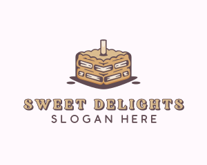 Cake - Caramel Sweet Cake logo design