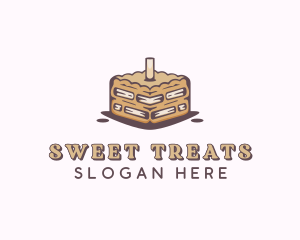 Caramel Sweet Cake logo design