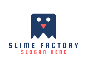Slimy Ghost Cartoon logo design