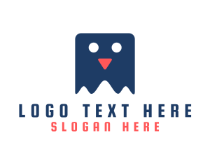 Food - Slimy Ghost Cartoon logo design