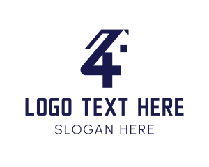 Number 4 - Number 4 Residential Property logo design