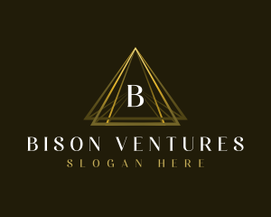 Luxury Triangle Pyramid logo design