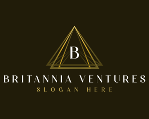 Luxury Triangle Pyramid logo design