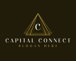 Luxury Triangle Pyramid logo design