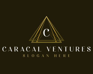 Luxury Triangle Pyramid logo design