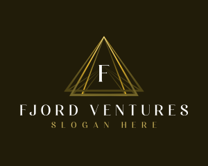 Luxury Triangle Pyramid logo design