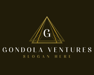 Luxury Triangle Pyramid logo design