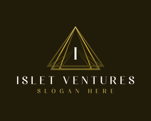 Luxury Triangle Pyramid logo design