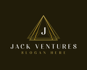 Luxury Triangle Pyramid logo design