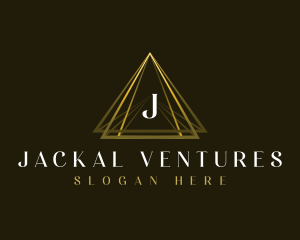 Luxury Triangle Pyramid logo design