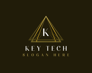 Luxury Triangle Pyramid logo design