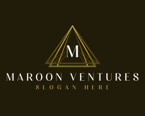 Luxury Triangle Pyramid logo design