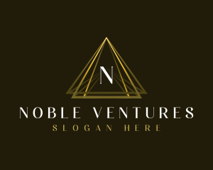 Luxury Triangle Pyramid logo design