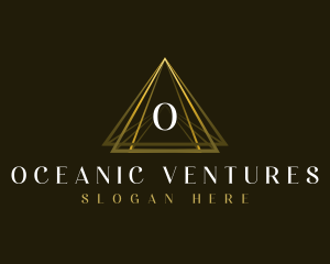 Luxury Triangle Pyramid logo design