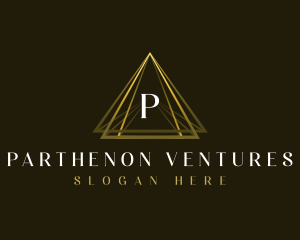 Luxury Triangle Pyramid logo design