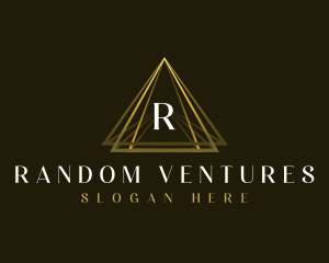 Luxury Triangle Pyramid logo design