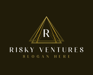 Luxury Triangle Pyramid logo design