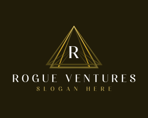 Luxury Triangle Pyramid logo design