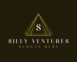 Luxury Triangle Pyramid logo design