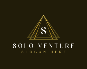 Luxury Triangle Pyramid logo design