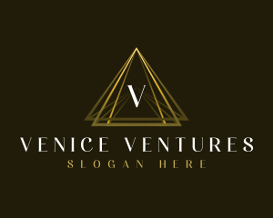 Luxury Triangle Pyramid logo design