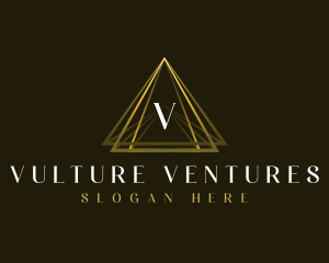 Luxury Triangle Pyramid logo design