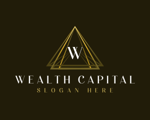 Luxury Triangle Pyramid logo design