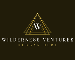 Luxury Triangle Pyramid logo design