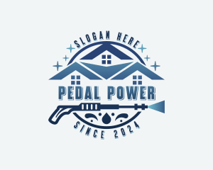 Roof Gutter Power Cleaning  logo design