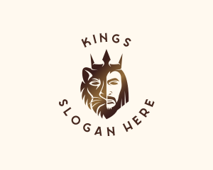 King Lion Man logo design