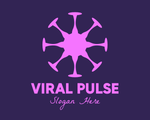 Virus - Purple Virus Symbol logo design