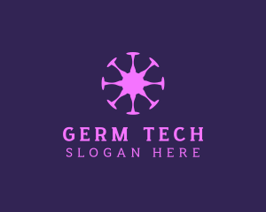 Virus Outbreak Germ logo design