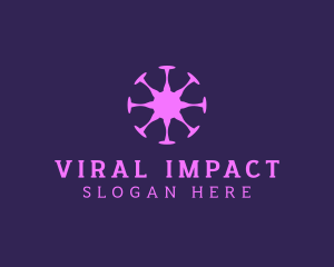 Contagion - Virus Outbreak Germ logo design