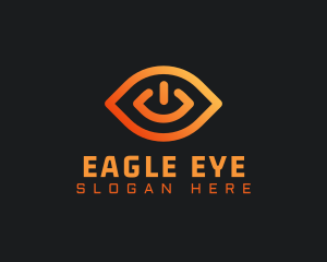 Eye Power Button logo design