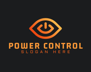 Control - Eye Power Button logo design